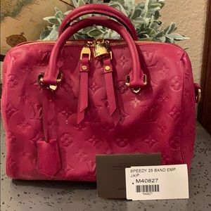 Speedy 25 Monogram Empreinte Leather Handbag